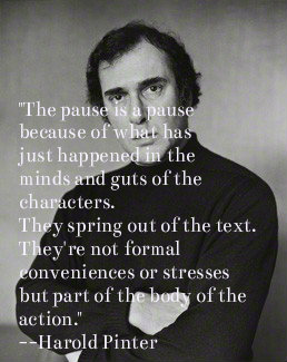 Harold Pinter on The Pause